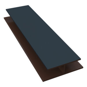 freefoam upvc soffit board hollow h trim woodgrain anthracite 5000mm
