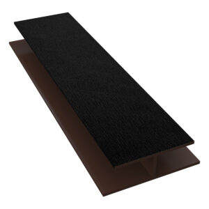 freefoam upvc soffit board hollow h trim woodgrain black 5000mm