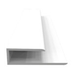 freefoam upvc soffit board hollow j trim white 5000mm