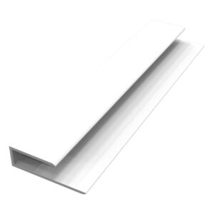 freefoam upvc soffit board hollow j trim white 5000mm