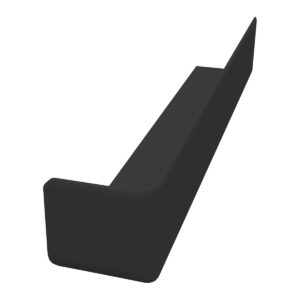 freefoam upvc fascia external corner woodgrain black 300mm