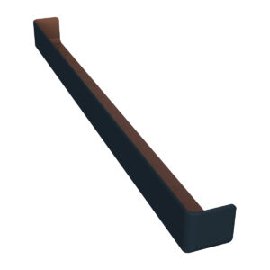 freefoam upvc fascia double ended external corner woodgrain anthracite 600mm