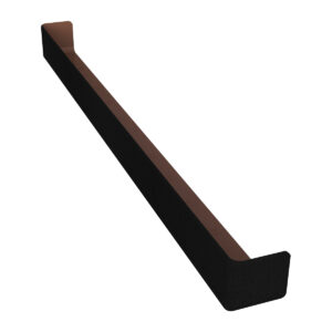 freefoam upvc fascia double ended external corner woodgrain anthracite 600mm