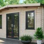 power chalet log cabin 44mm