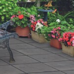 bradstone edale riven dark grey eco concrete paving slab 600 x 600 x 30mm