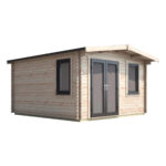 power chalet log cabin 44mm