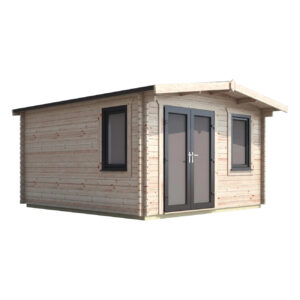 power chalet log cabin 44mm