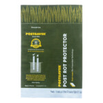 postsaver prowrap timber fence post protector for 75mm & 100mm sq. post / 75 125mm round post