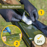 postsaver prowrap timber fence post protector for 75mm & 100mm sq. post / 75 125mm round post