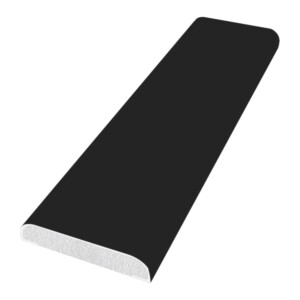 freefoam upvc d section window trim woodgrain black 28 x 5000mm