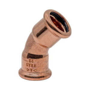masterflow copper press equal elbow 45°