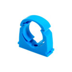 talon single hinge mdpe pipe clip blue 20 pack