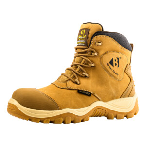 buckler safety boot leather upper waterproof honey