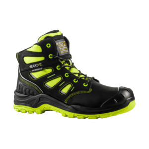 buckler safety boot nubuck leather waterproof black & yellow