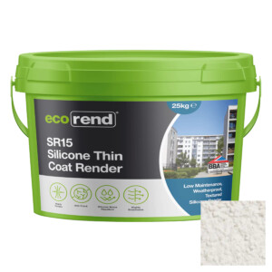ecorend sr15 silicone thin coat render marble white 25kg