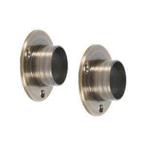 rothley end sockets antique brass 25mm 2 pack