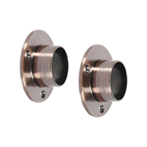 rothley end sockets antique brass 25mm 2 pack