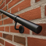 rothley handrail kit matt black 3600mm