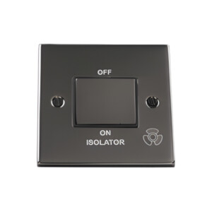 sparkpak fan isolator switch black nickle
