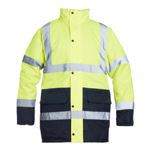 blackrock hi vis coat yellow & navy