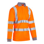blackrock hi vis long sleeve polo shirt orange