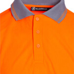 blackrock hi vis long sleeve polo shirt orange