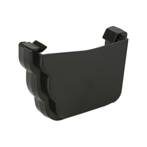 brett martin prostyle gutter right hand external stop end black