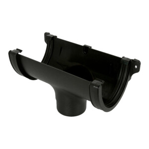 brett martin round rainwater running outlet black 170mm