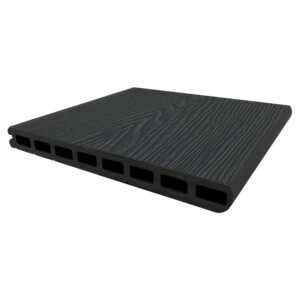 buffalodeck rustique wide composite bullnose fascia cinder 3600 x 230 x 23mm