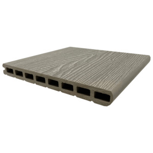 buffalodeck rustique wide composite bullnose fascia driftwood 3600 x 230 x 23mm
