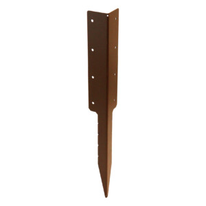 double sleeper corner support spike brown 750mm