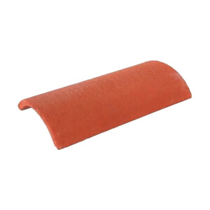 rosemary clay classic plain red third round hip tile 450mm