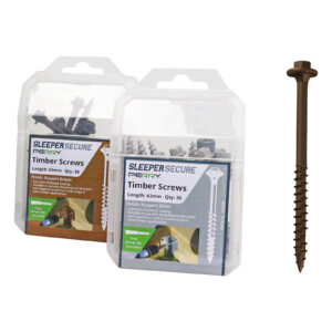 sleepersecure sleeper screws hex head brown 30 pack