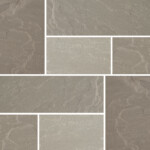 bradstone calibrated silver grey sandstone paving 300 x 300 x 22mm