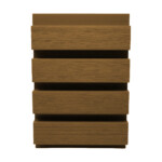 buffaloclad composite slatted cladding natural oak 2500 x 200 x 26mm
