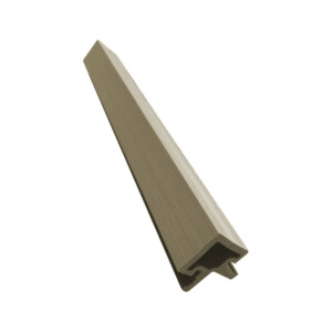 buffaloclad composite slatted corner trim natural oak 2500 x 49 x 49mm