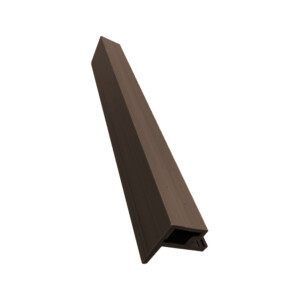 buffaloclad composite slatted end trim natural oak 2500 x 49 x 49mm