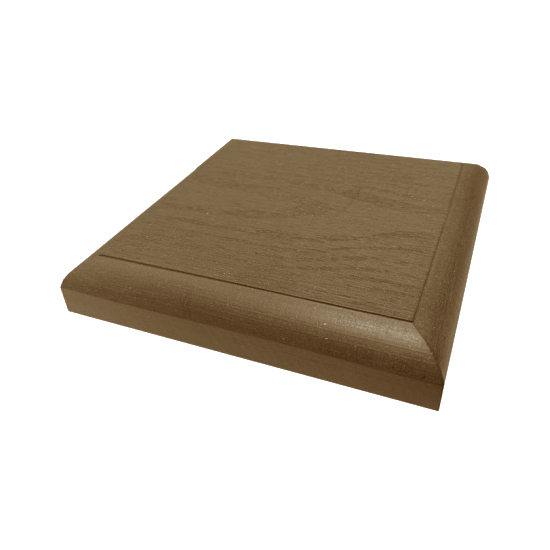 buffalodeck composite balustrade post cap mocha