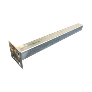 buffalodeck composite balustrade post charcoal 2400 x 100 x 100mm