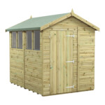 power pressure treated apex shed
