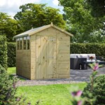 power pressure treated apex shed