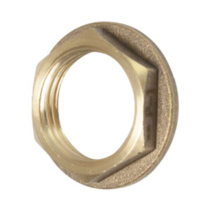 embrass brass flanged backnut 2 pack