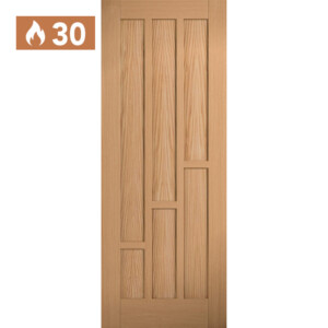 lpd coventry internal unfinished oak 6 panel fire door