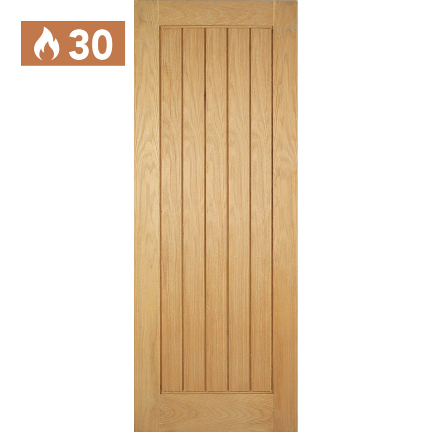 lpd mexicano internal unfinished oak fire door