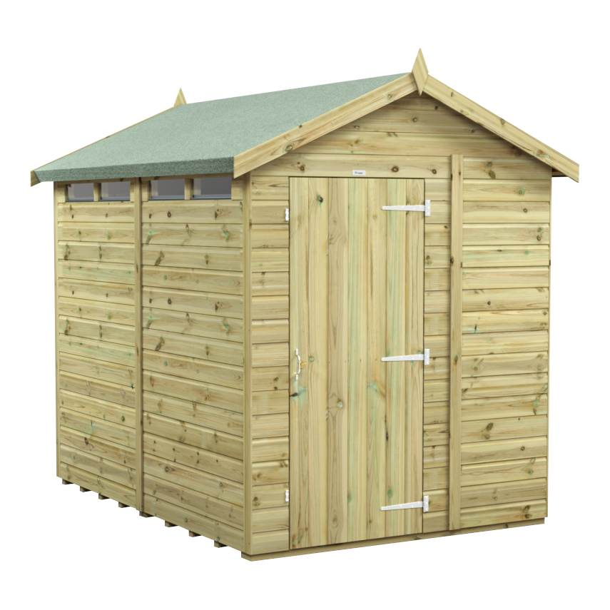 power pressure treated apex security shed