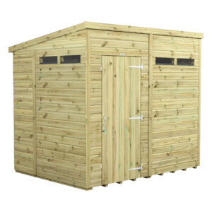 power pressure treated pent security shed