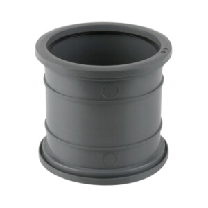 brett martin industrial double socket pipe connector grey 160mm