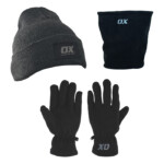 ox winter set beanie gloves & neck warmer