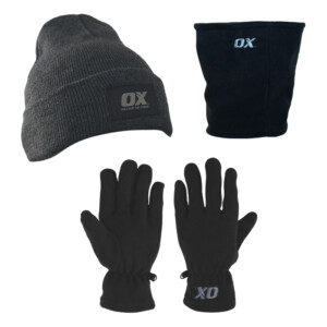 ox winter set beanie gloves & neck warmer