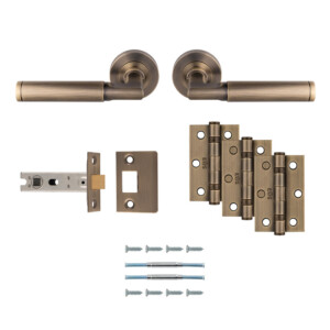 carlise brass belas door lever latch pack antique brass